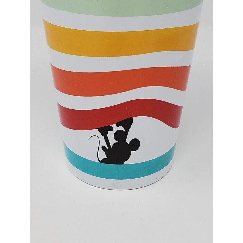 DISNEY X TARGET STAINLESS STEEL TUMBLER COFFEE WATER CUP RAINBOW MICKEY MOUSE
